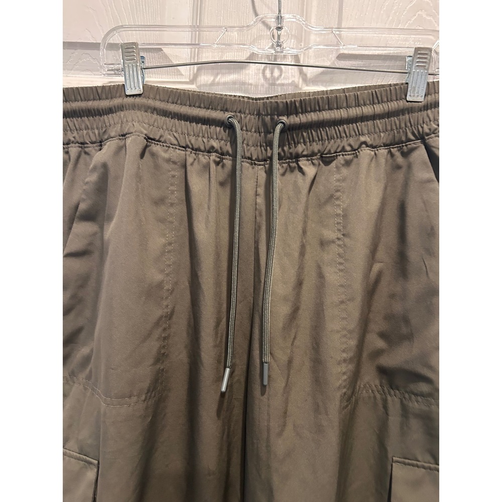 Old Navy StretchTech Cargo Joggers Womens Large Olive Green Quick Dry Activewear - Picture 3 of 6